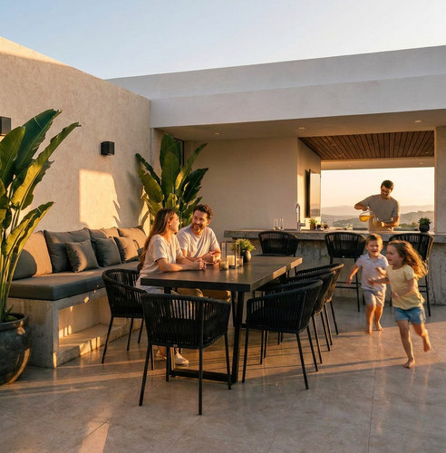 Terraza del desarrollo Thálatha